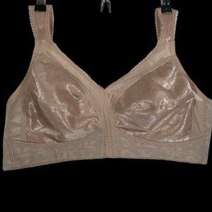 Playtex Bra 38C Beige 18 Hour No Wire Soft Cup Adjustable Comfort Strap 4693